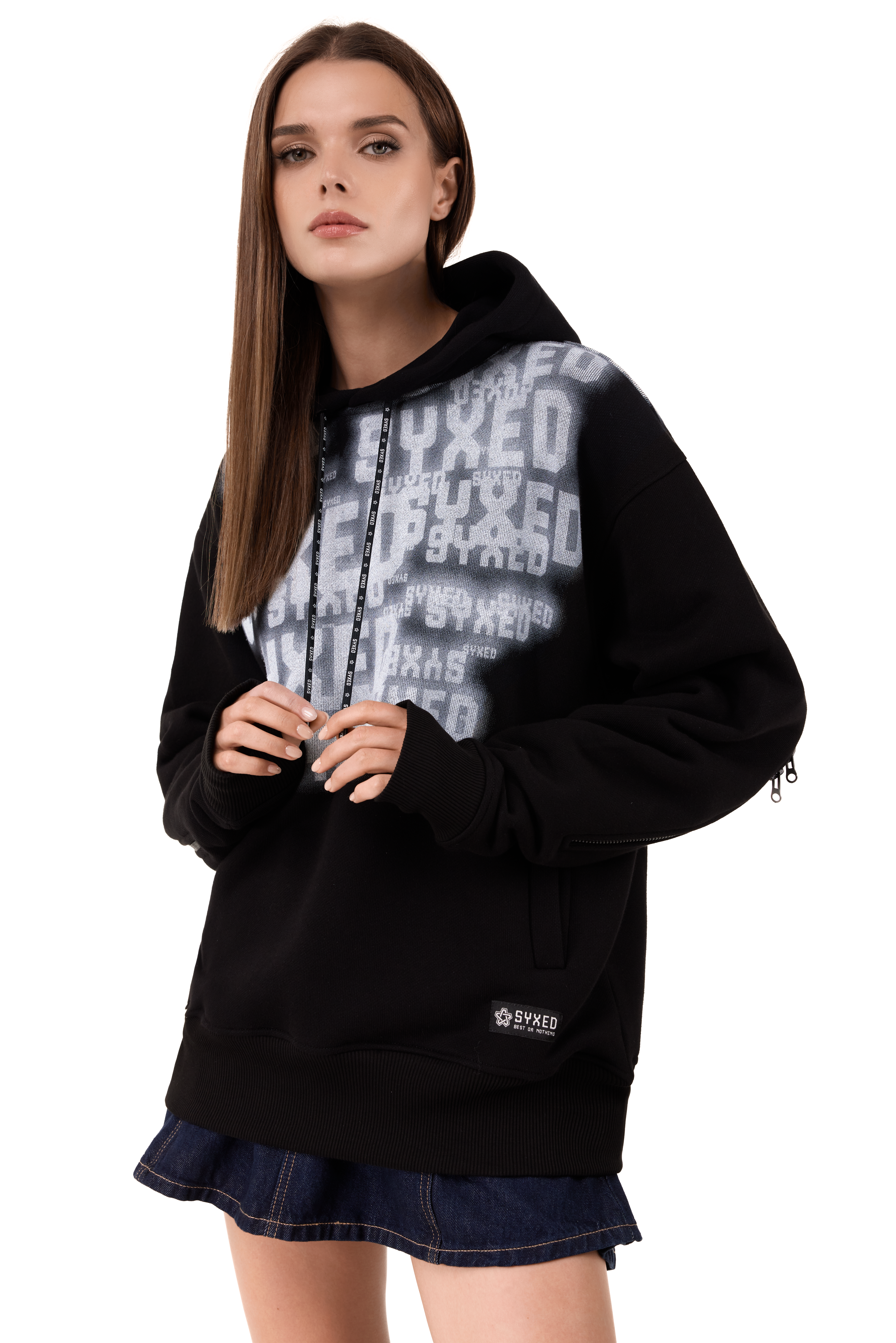 Lightning Hoodie Black Mist