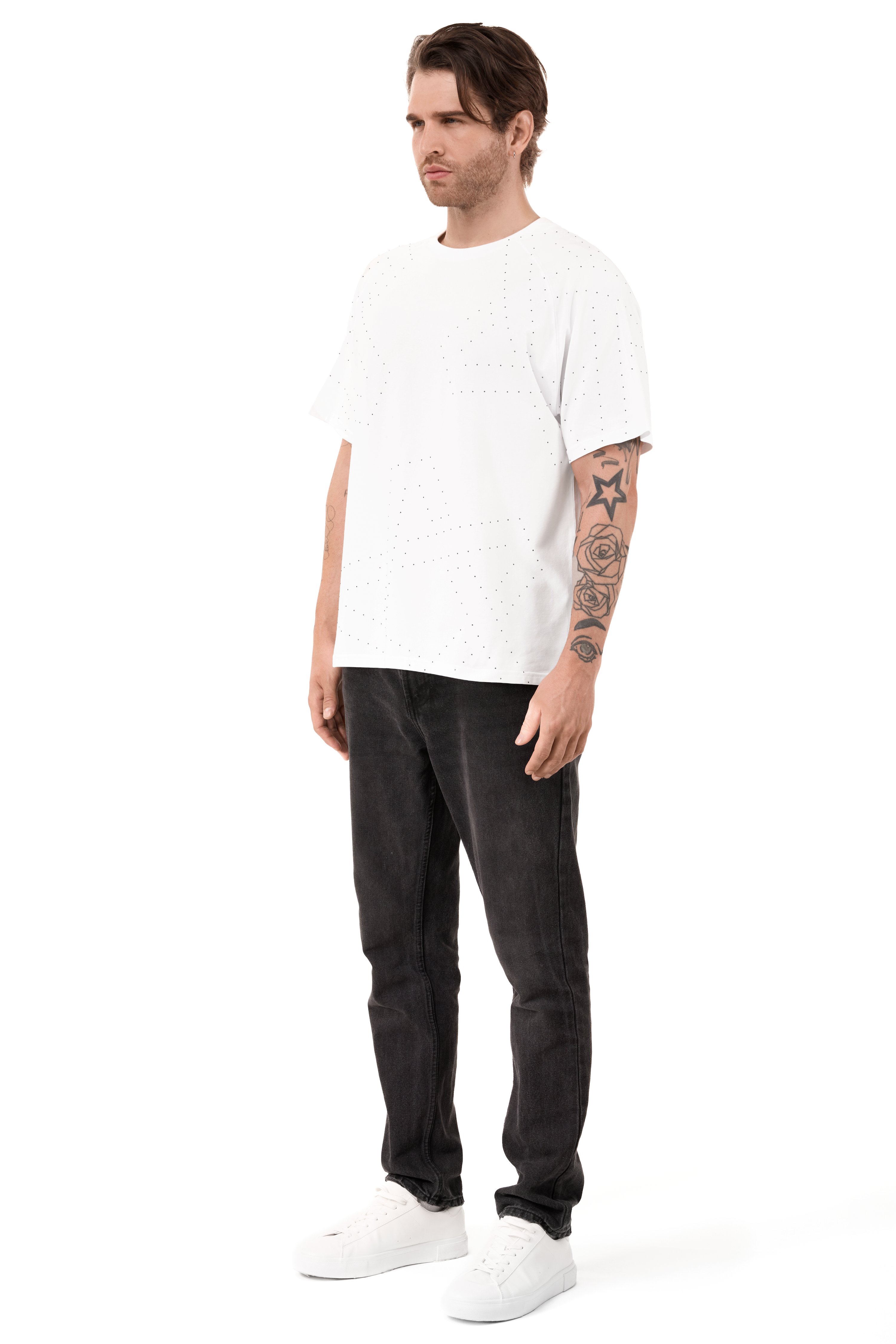 Galaxia T-Shirt White with Black gems