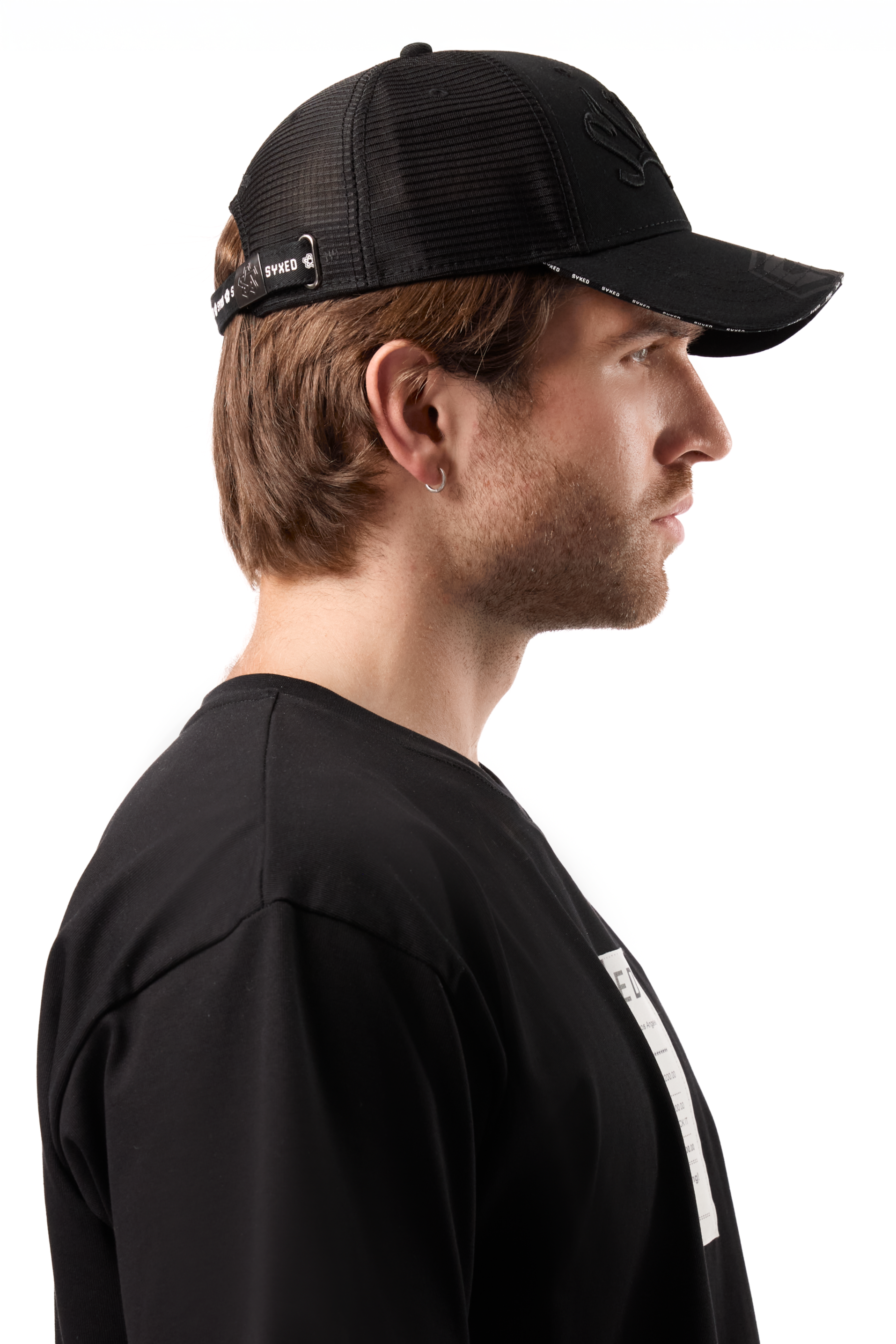 Black Graffity Cap With Net Back