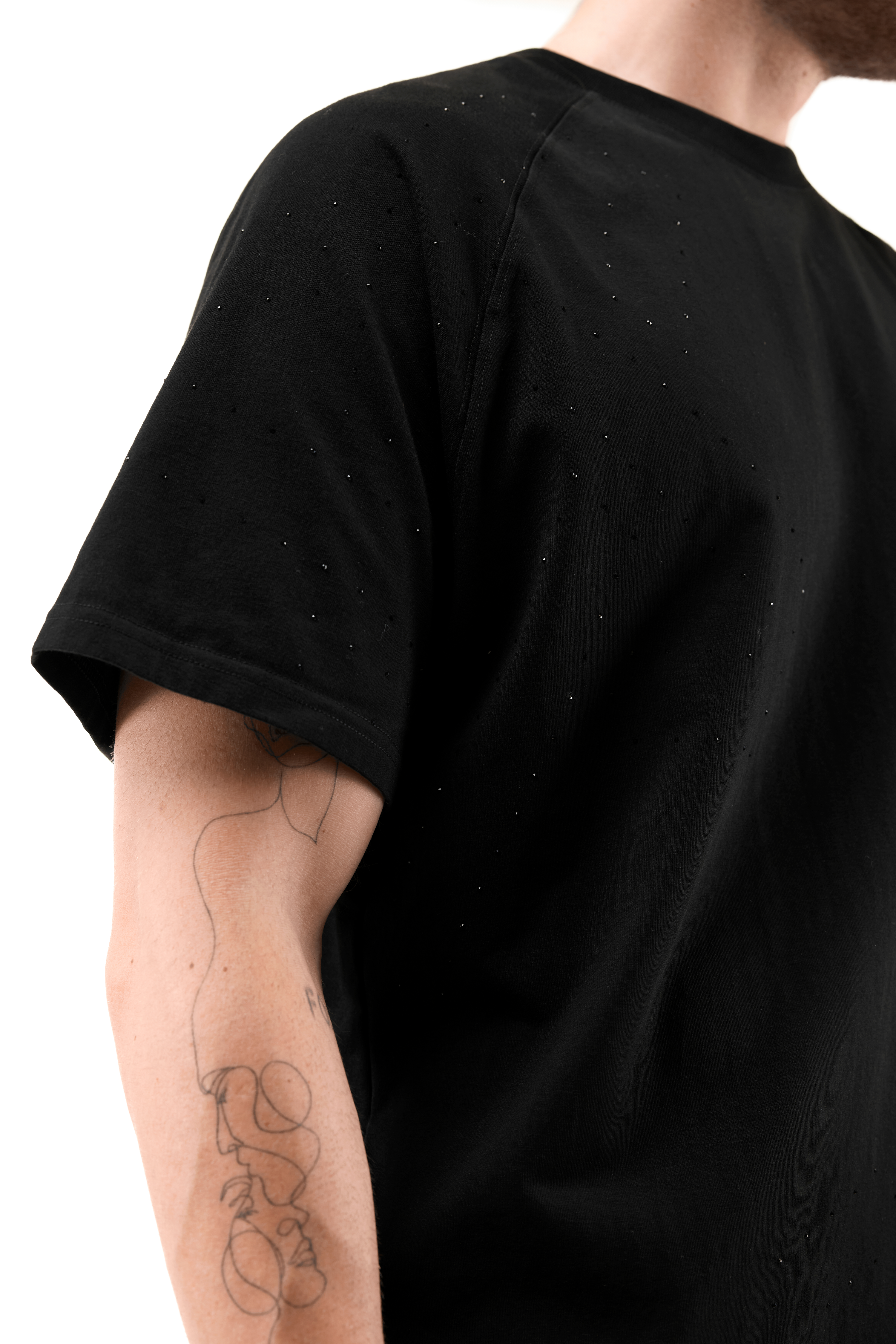 Galaxia T-Shirt Black with Black gems