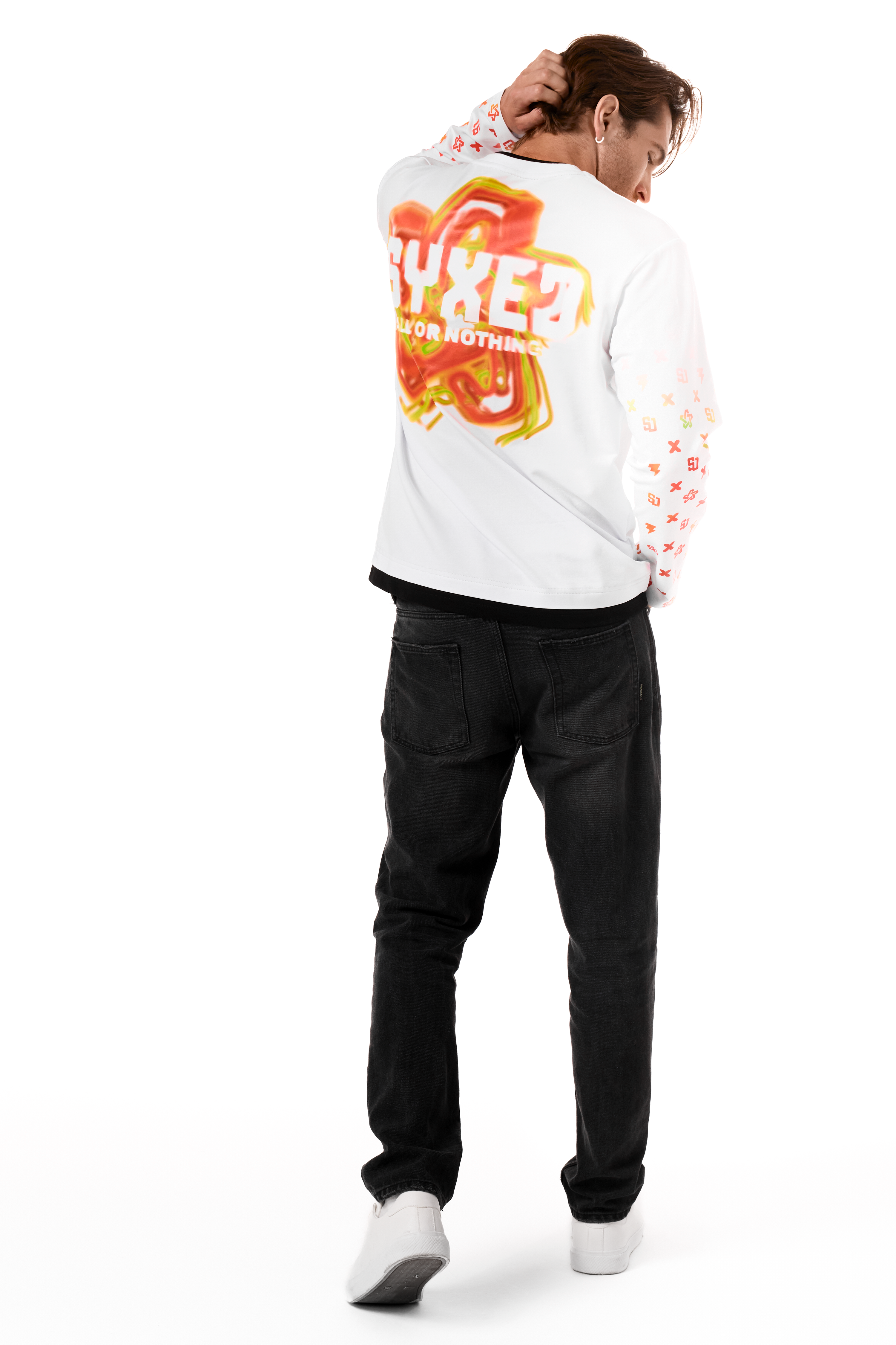 Firehunter White Longsleeve Fire Star