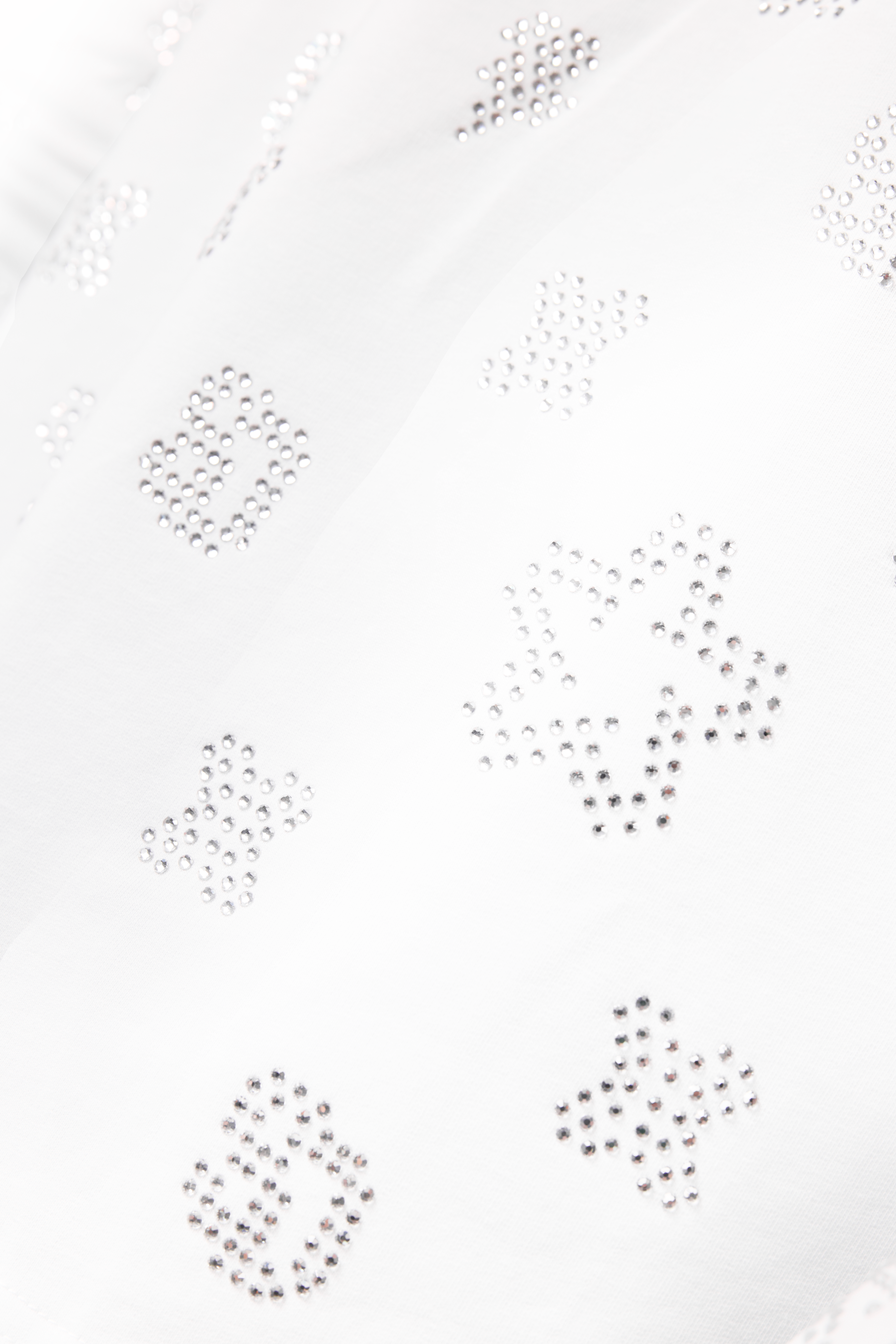 Cashier White Longsleeve with White gems