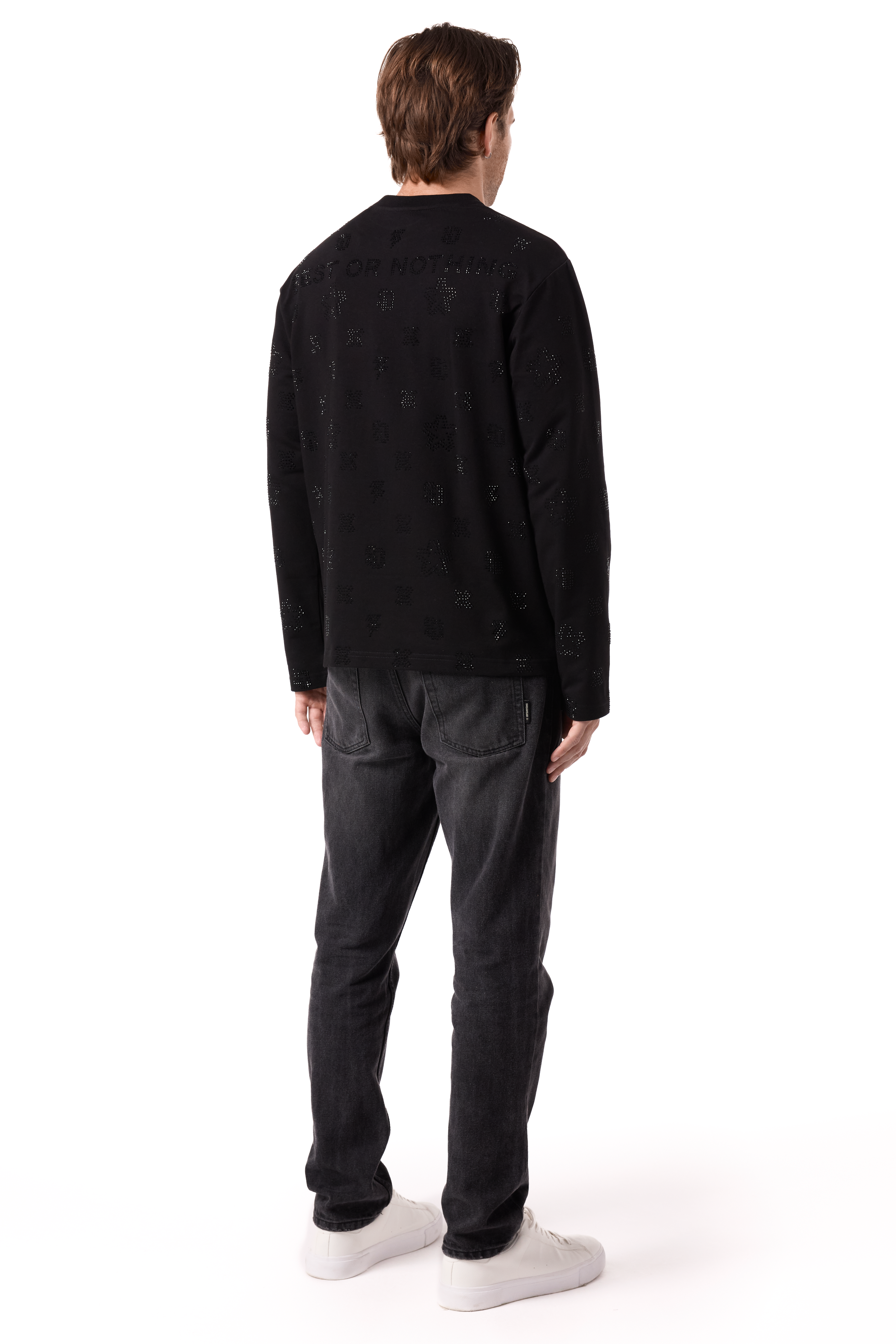 Cashier Black Longsleeve with Black gems