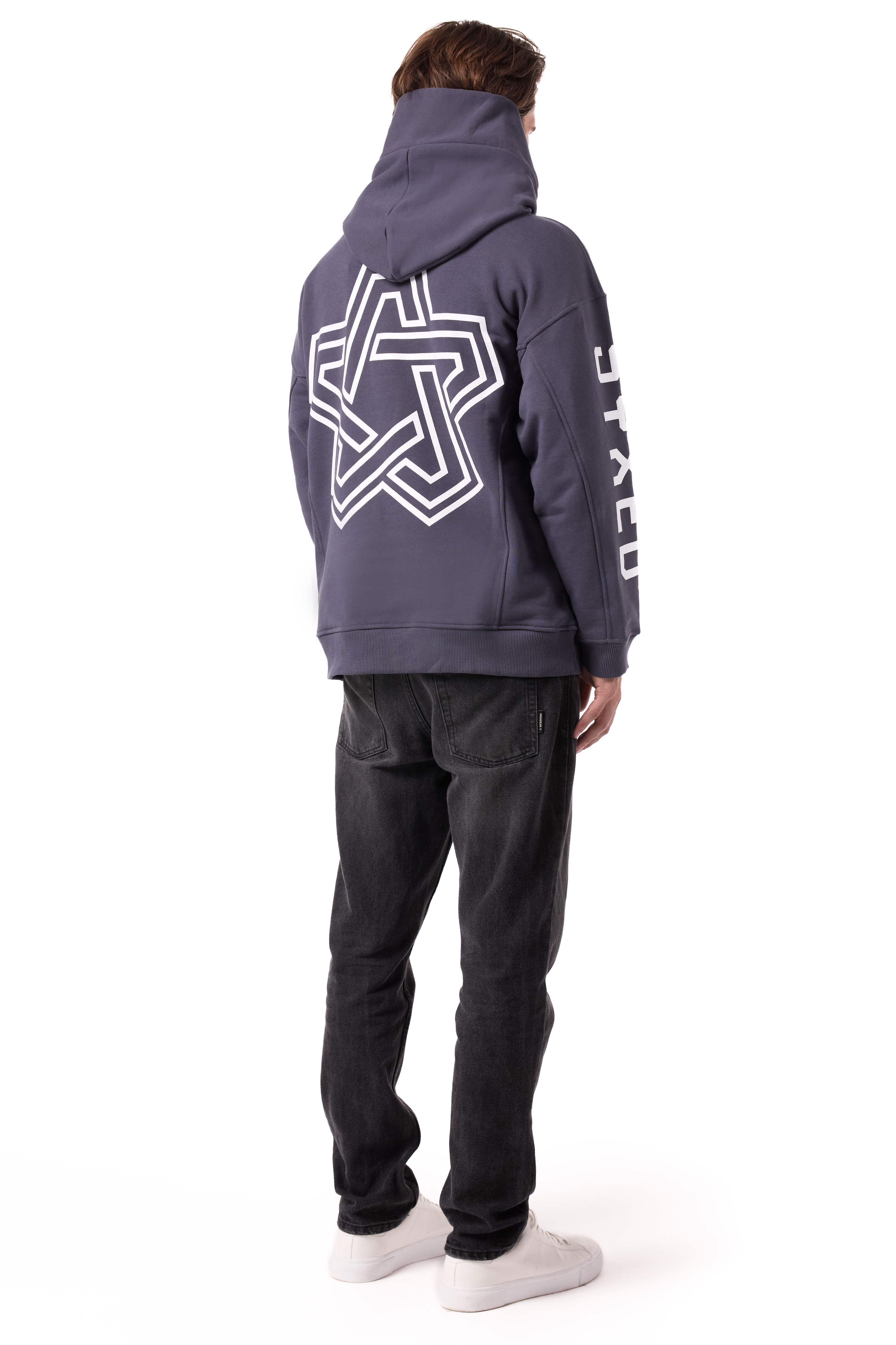 Restrict Arc Grey Hoodie Star