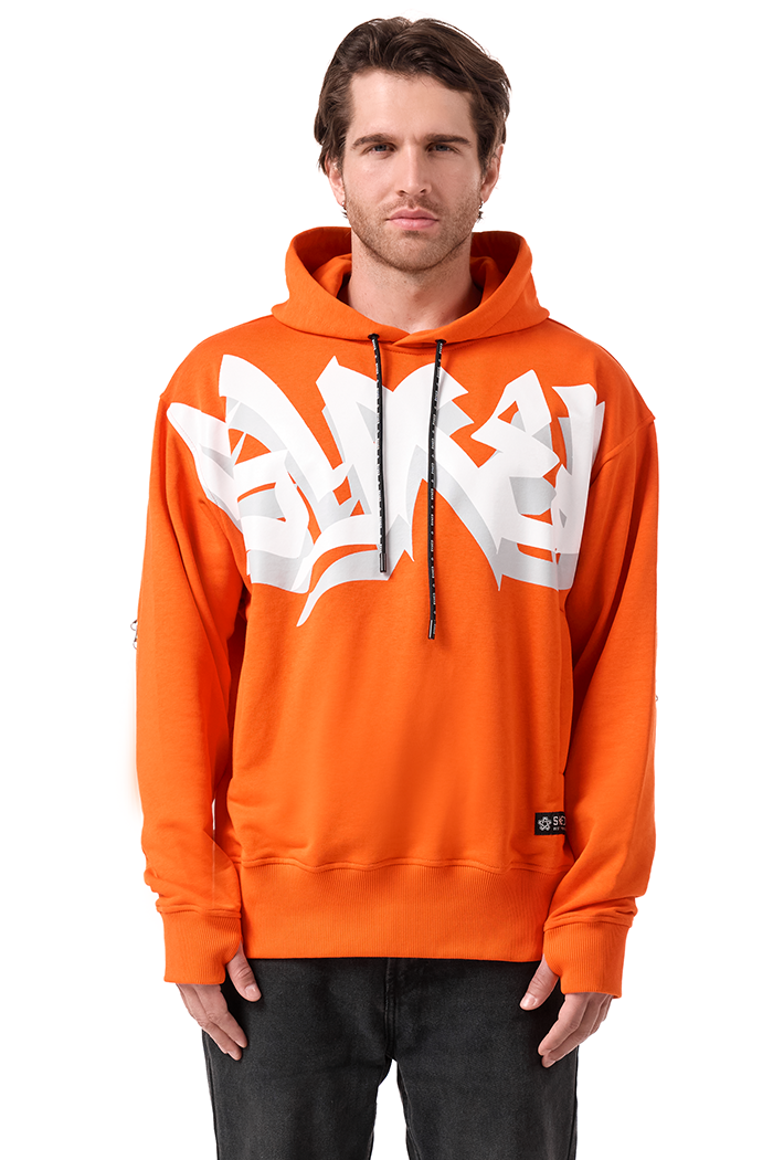 Lightning Hoodie Orange Signature Style