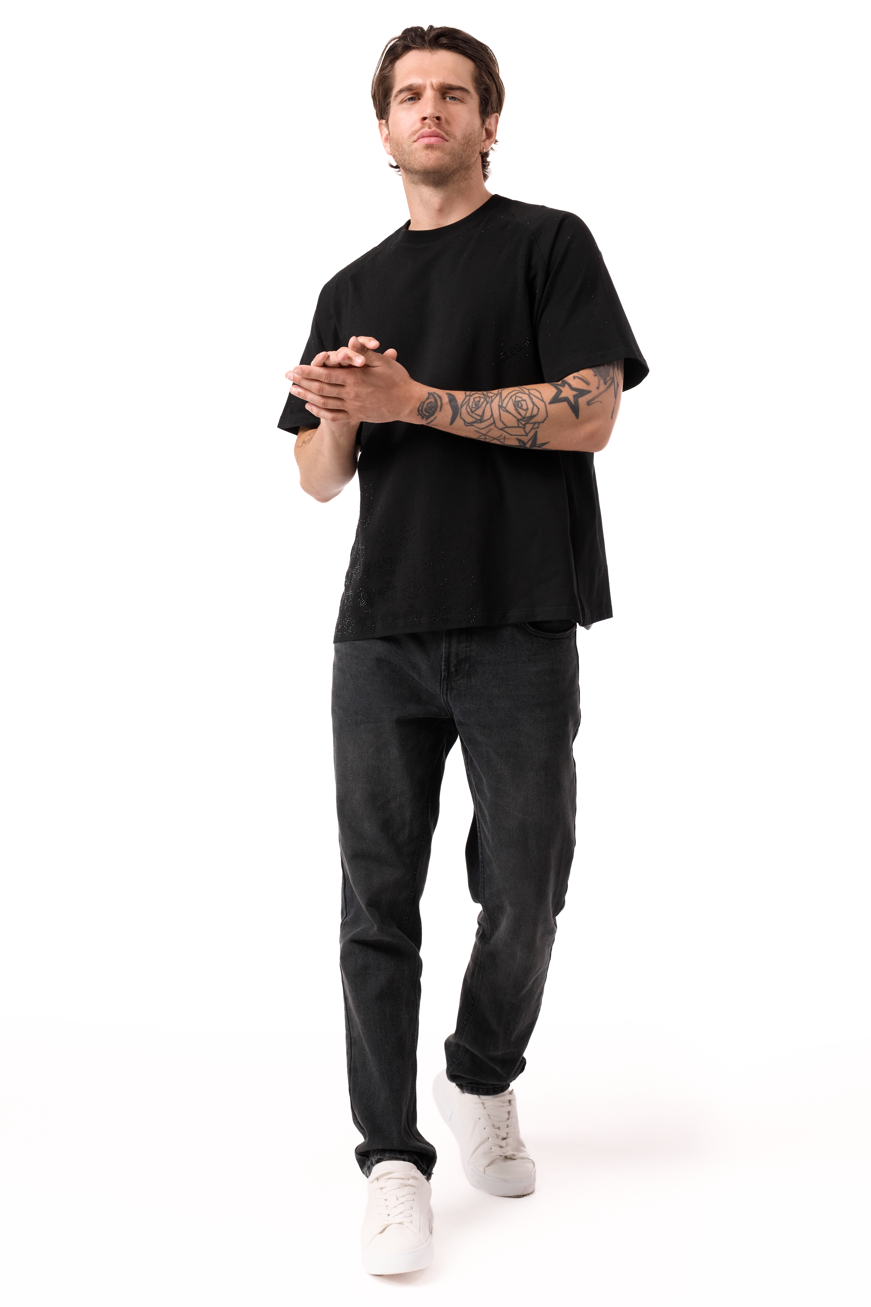 Lumina T-Shirt Black with Black gems