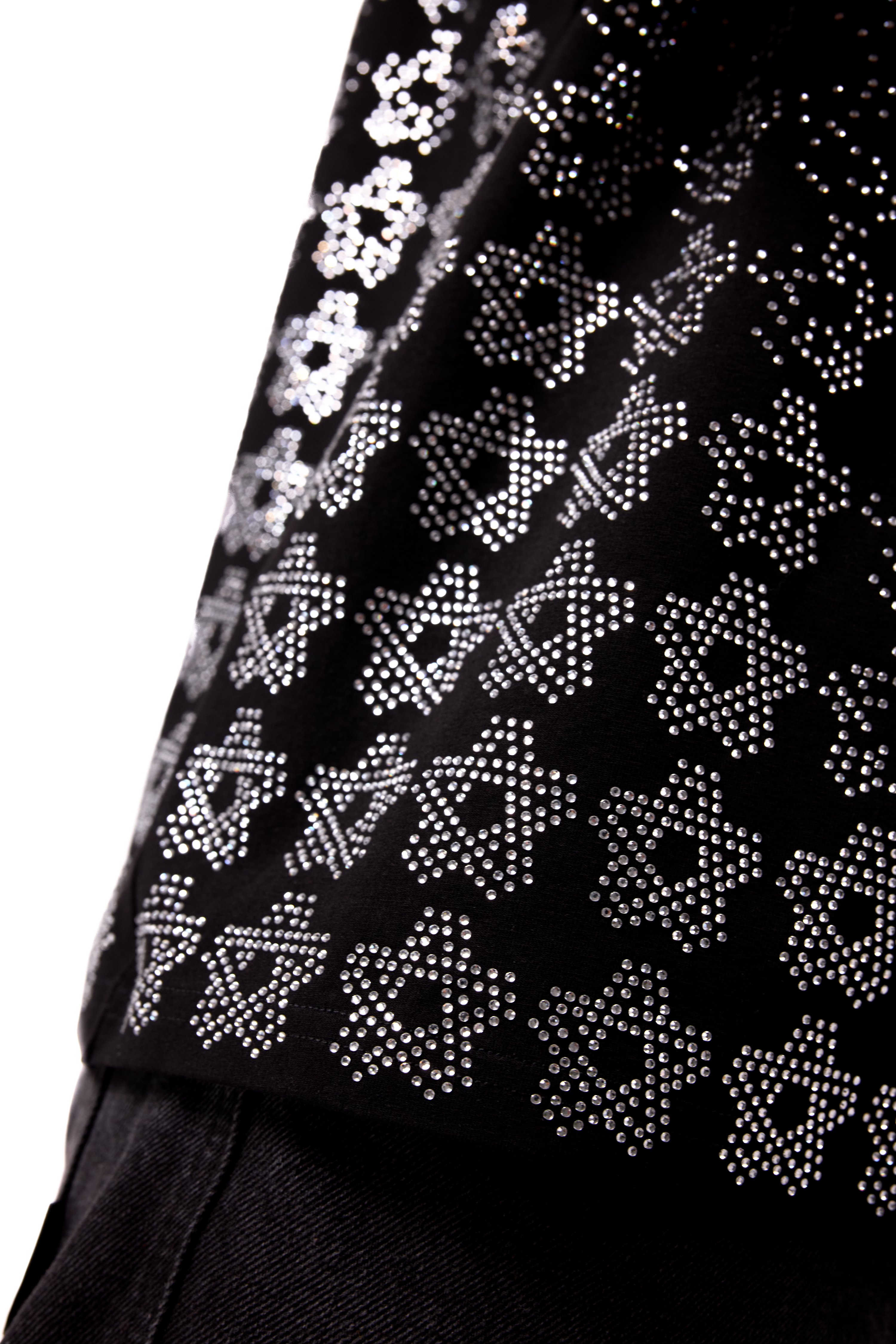 Lumina T-Shirt Black with White gems