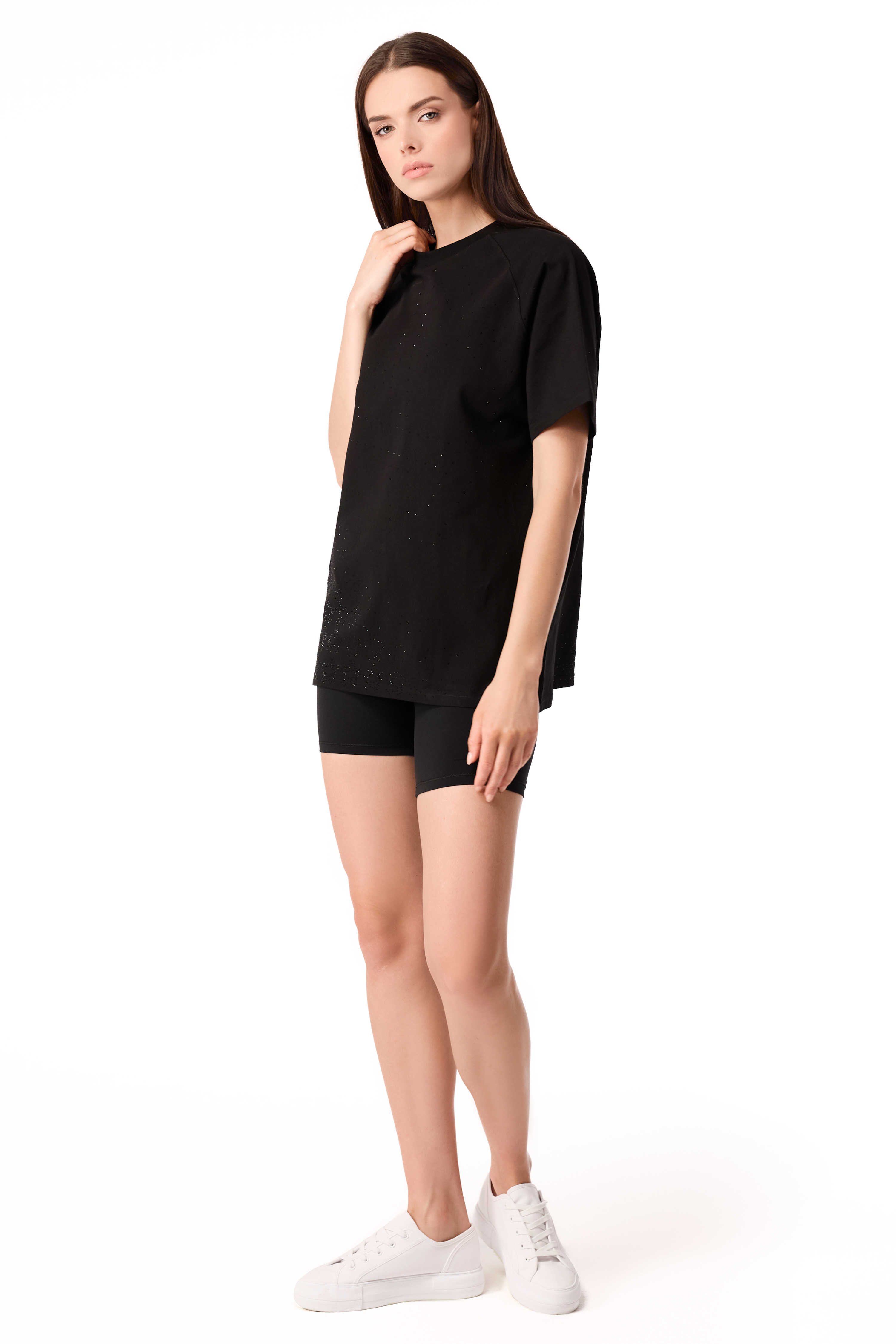 Twinkle T-Shirt Black with Black gems