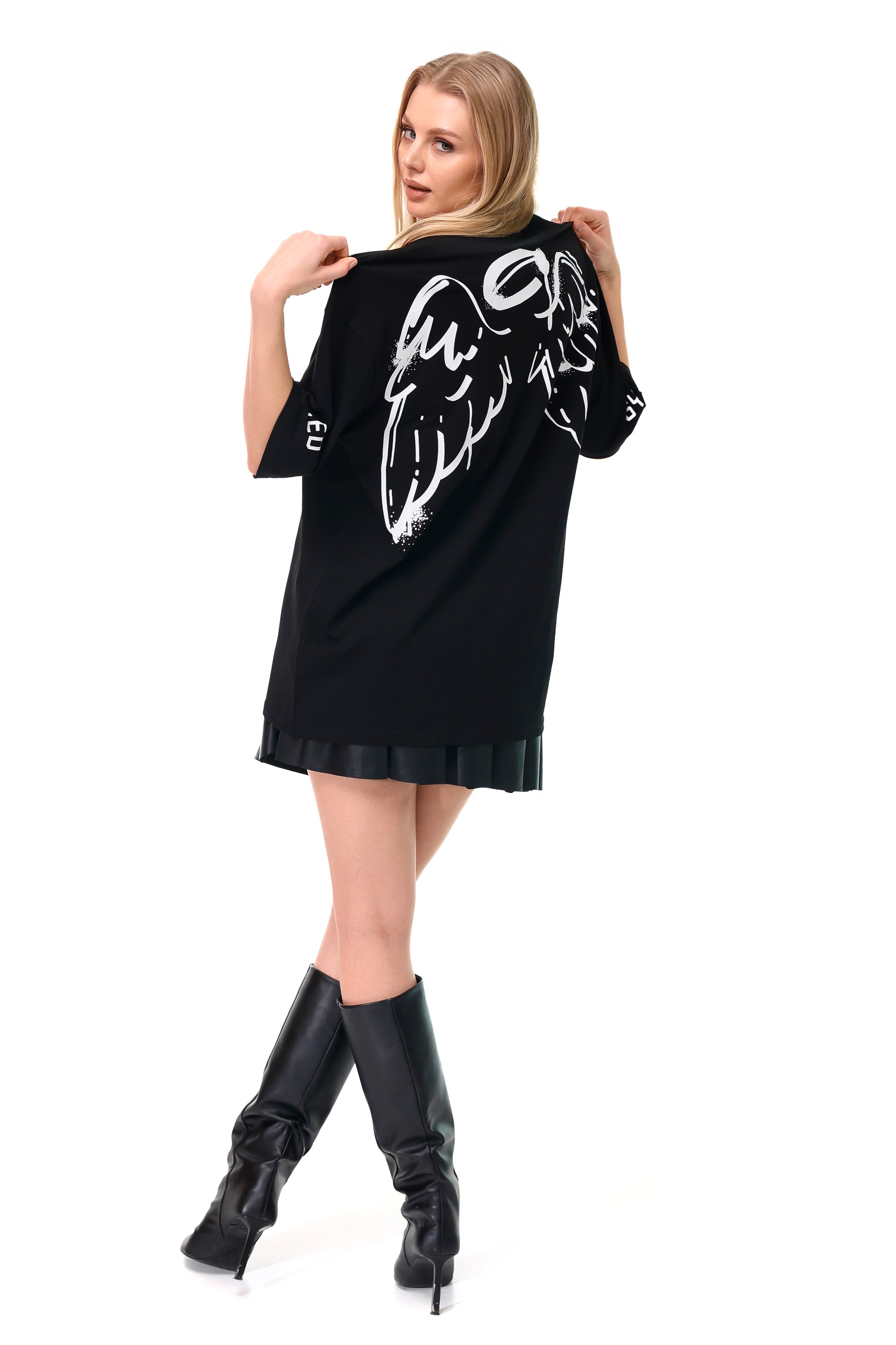 Angels Graffiti T-Shirt Black