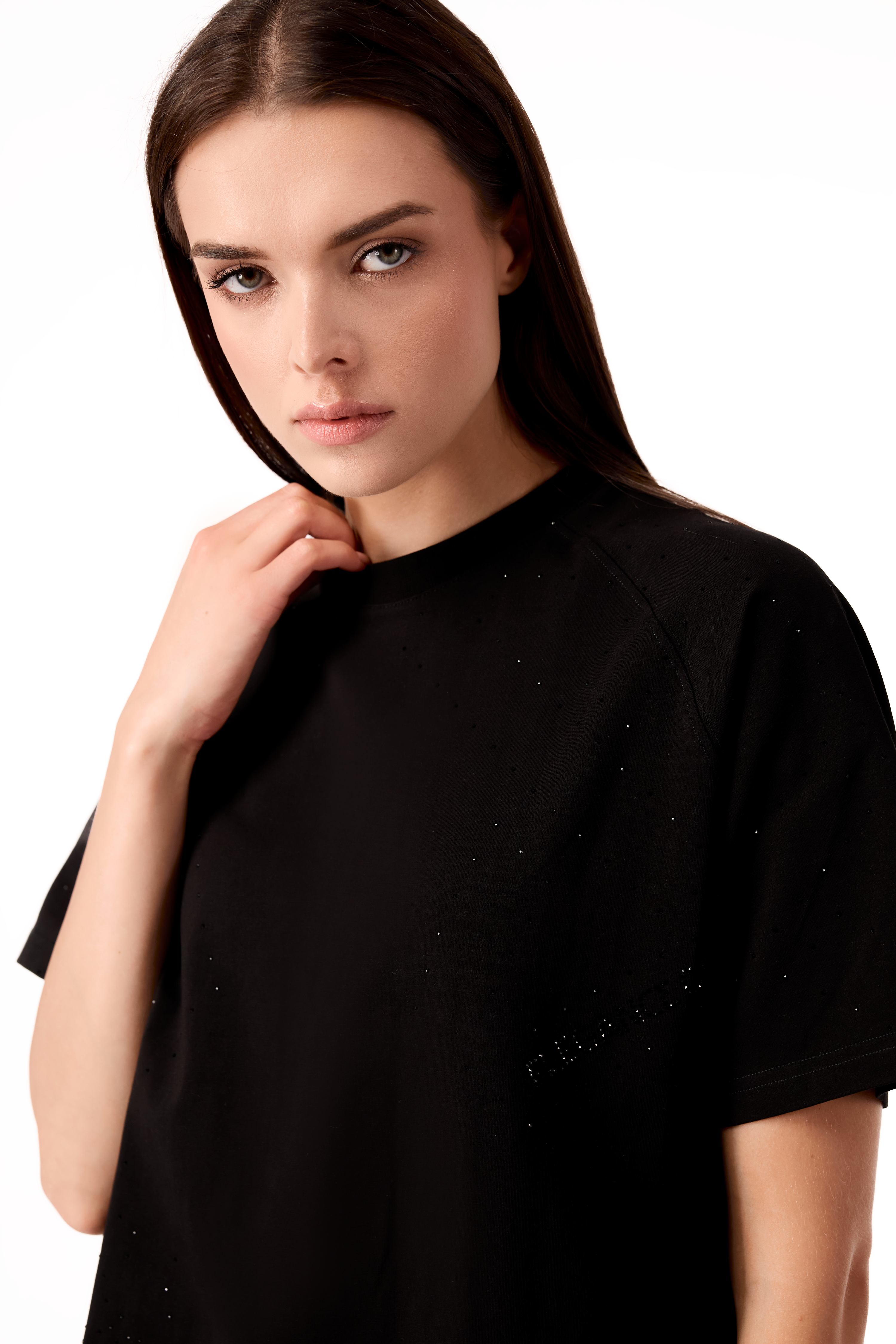 Lumina T-Shirt Black with Black gems