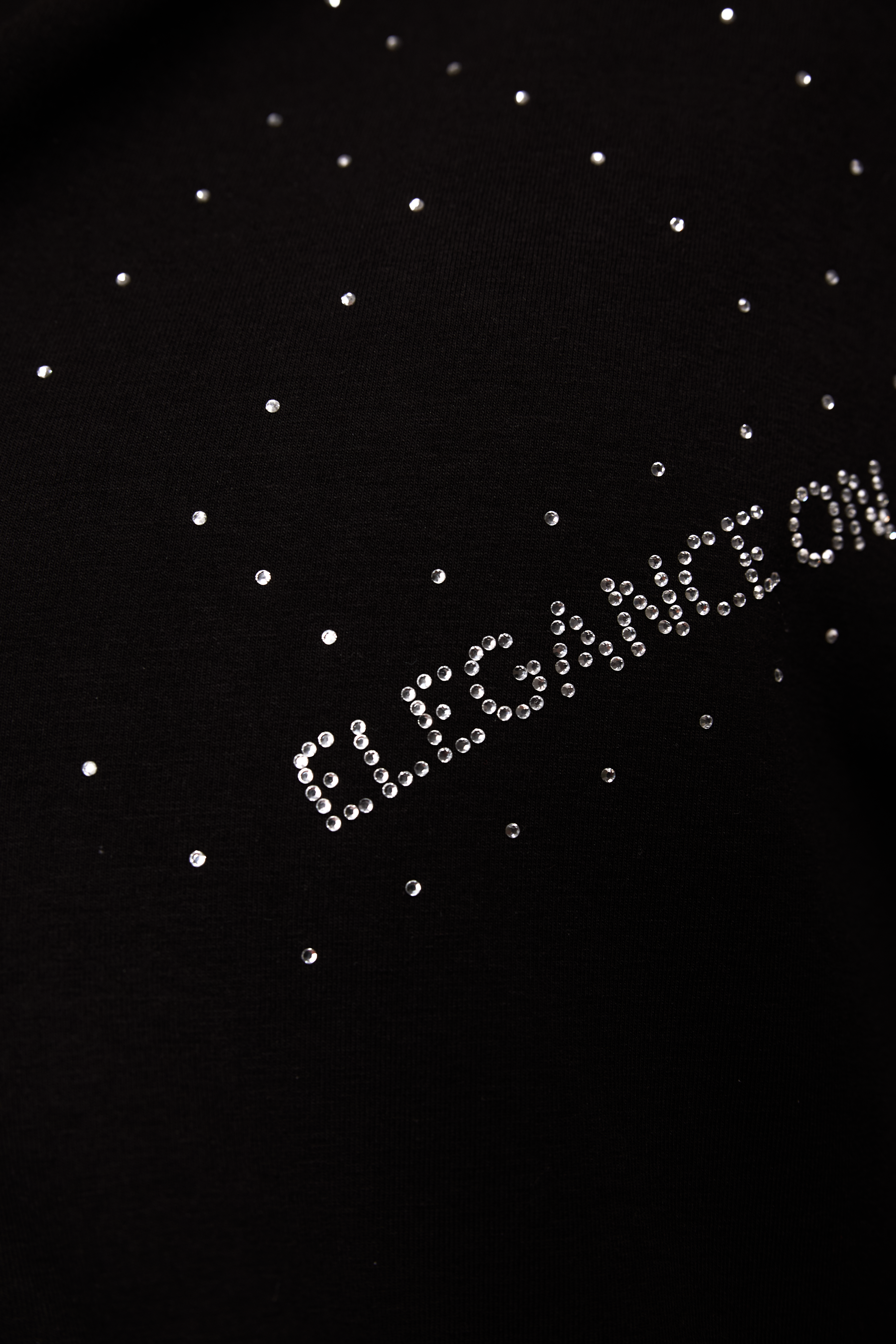 Lumina T-Shirt Black with White gems