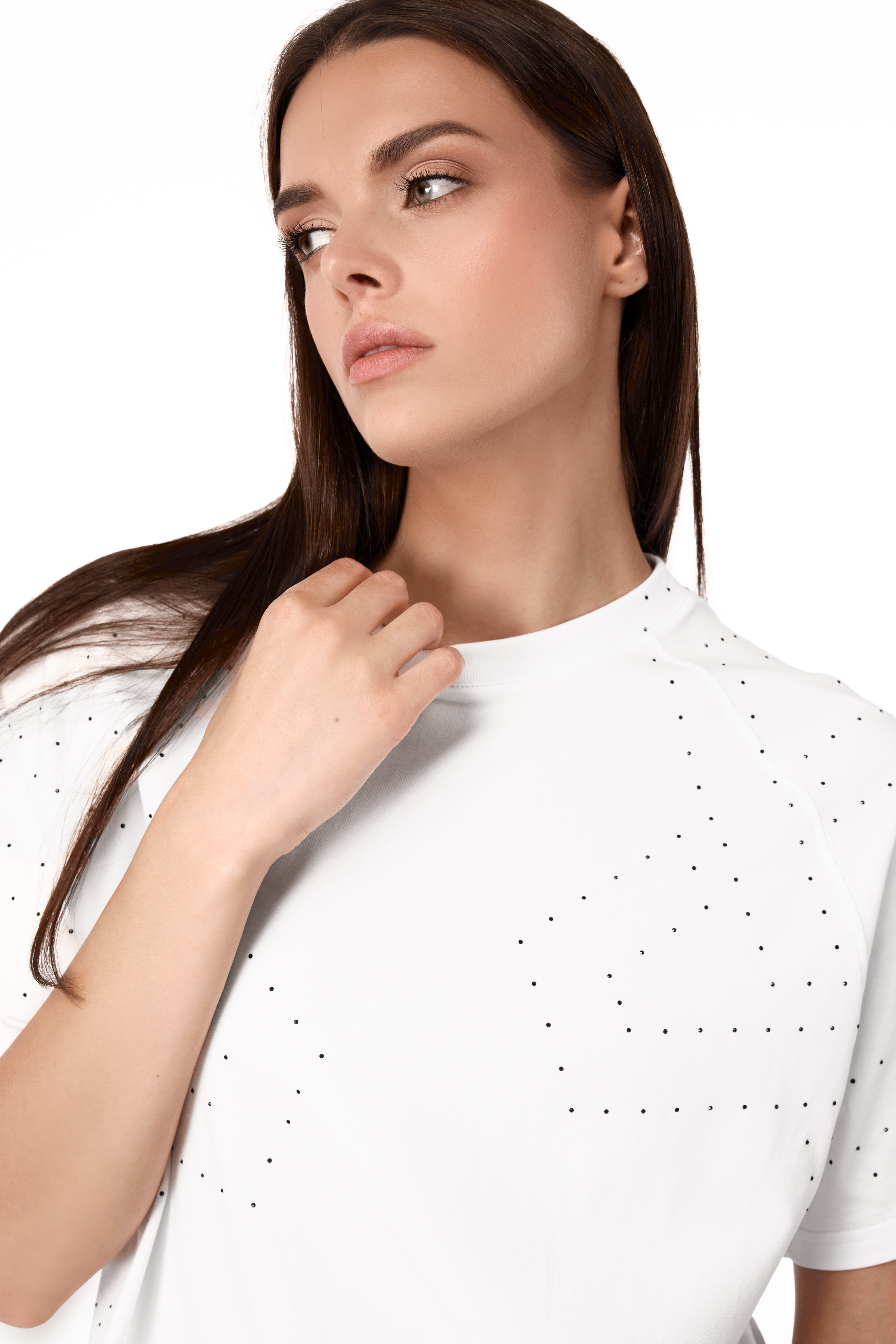 Galaxia T-Shirt White with Black gems