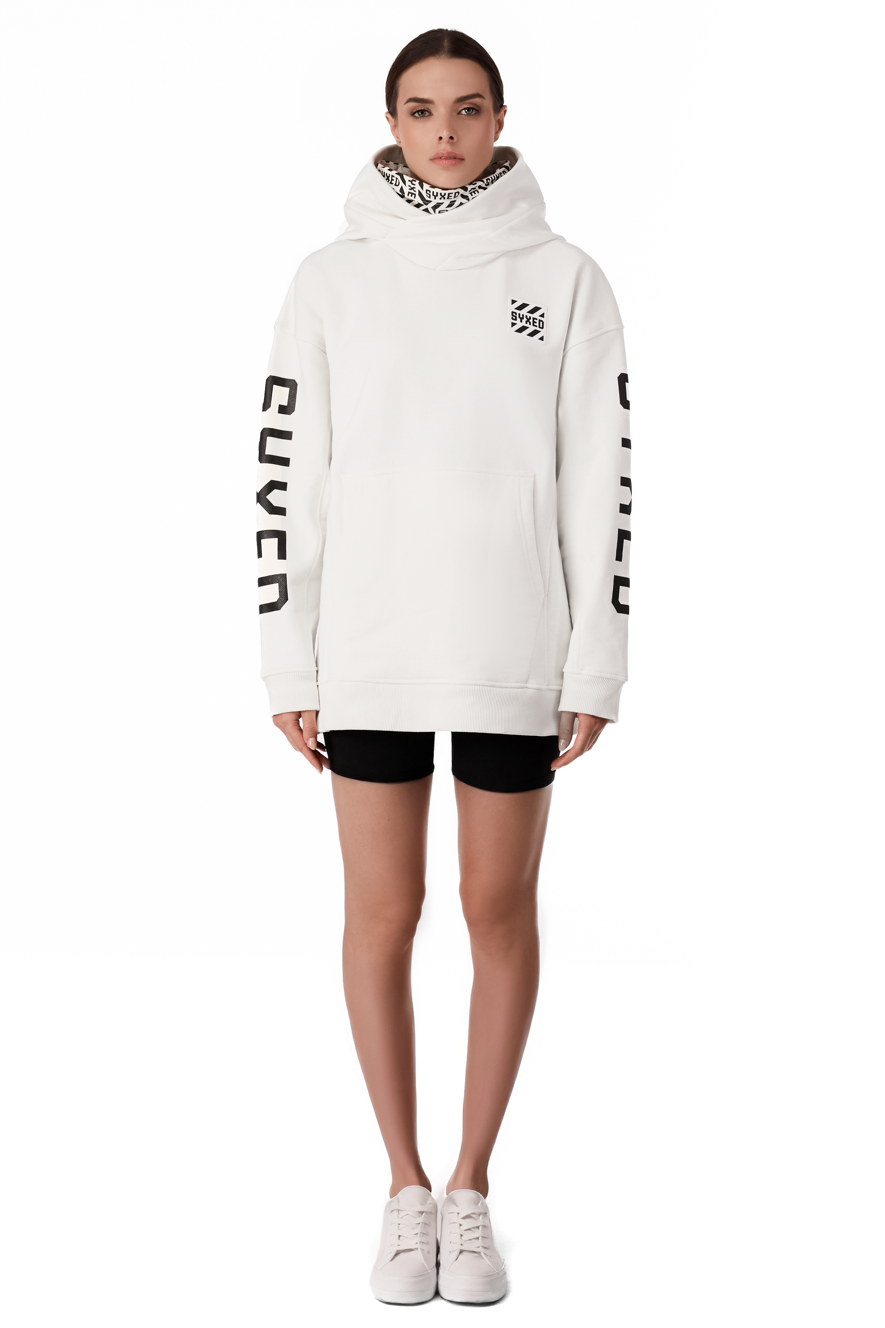 Restrict Arc White Hoodie Star