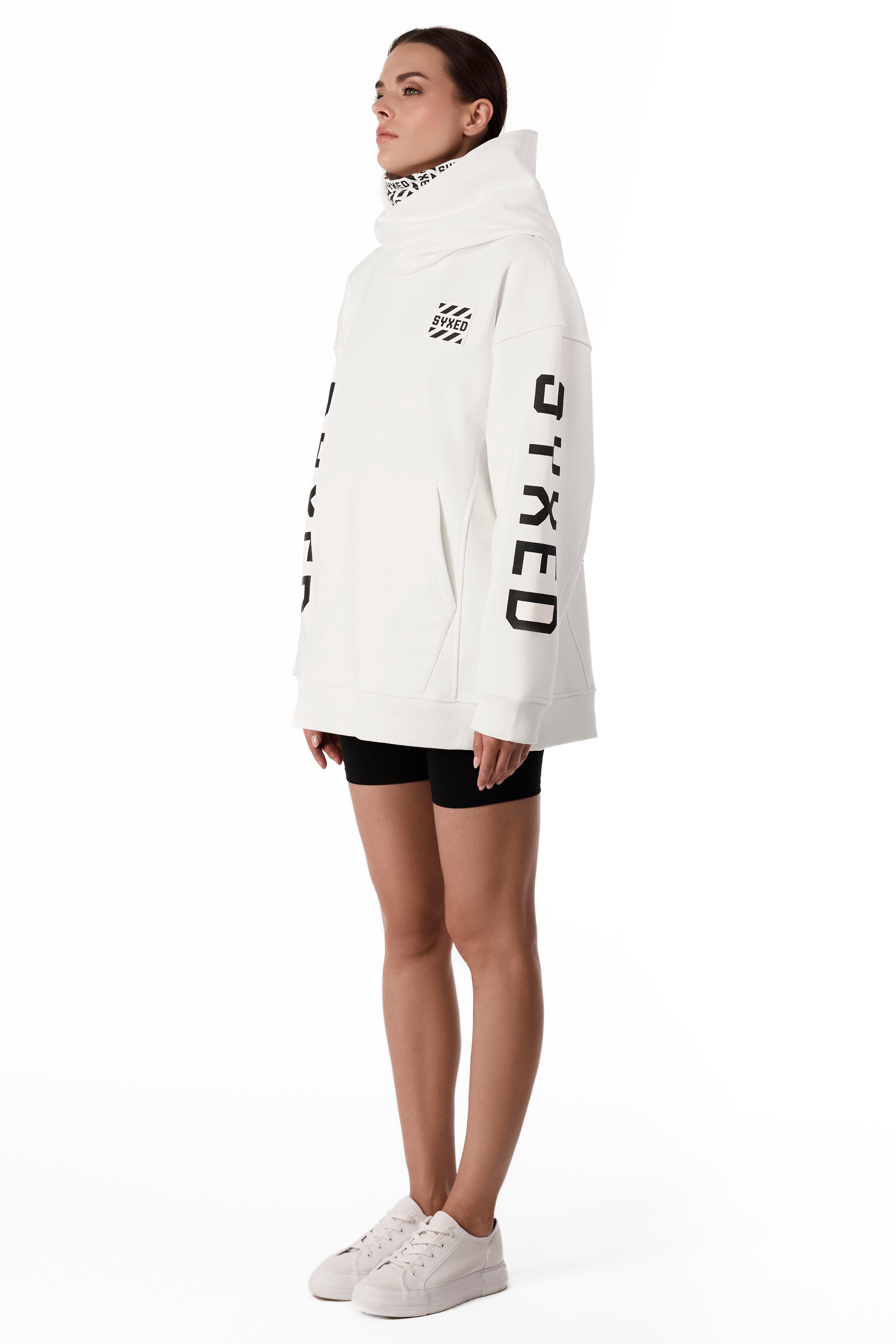 Restrict Arc White Hoodie Star