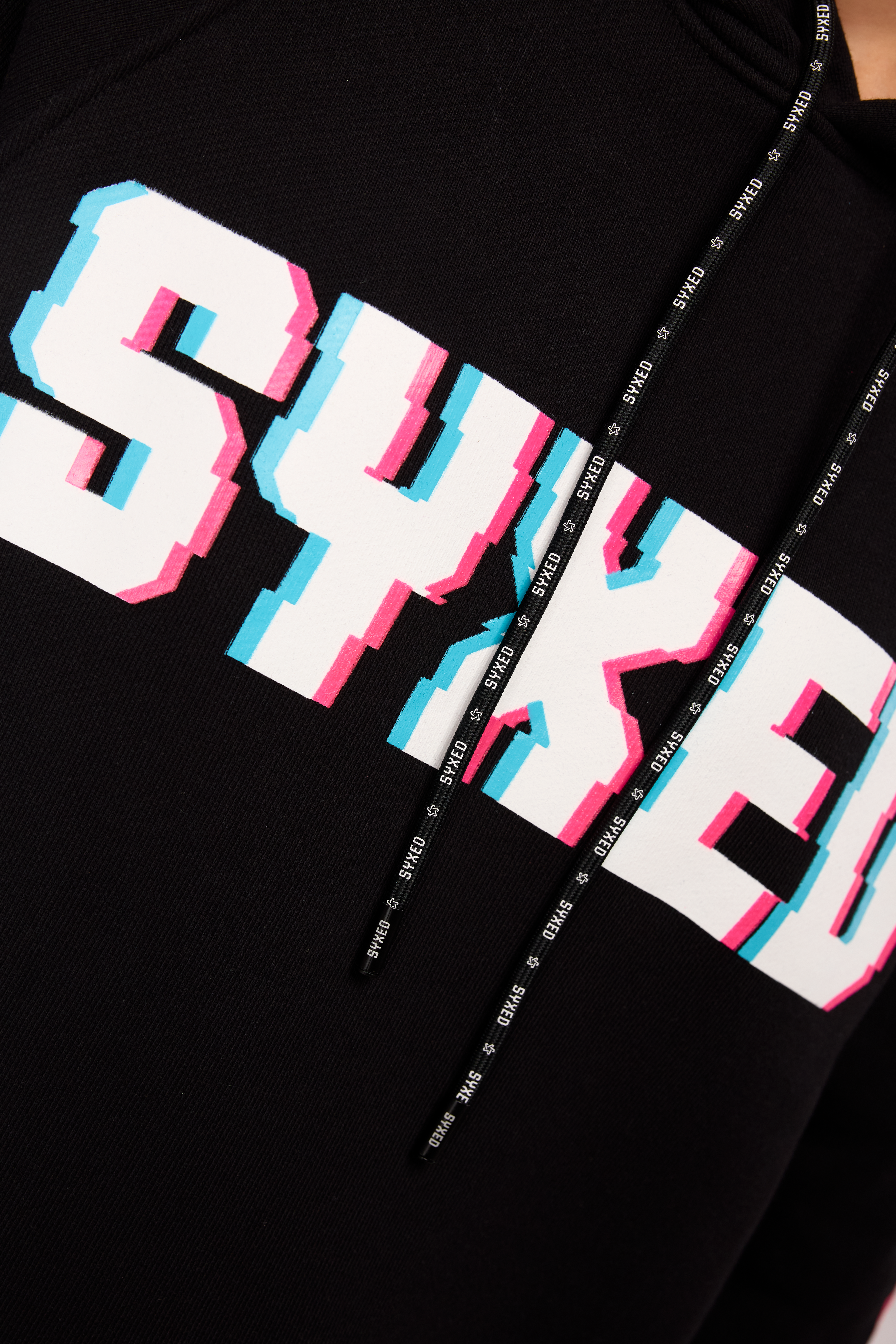 Longcut Black Hoodie Glitch