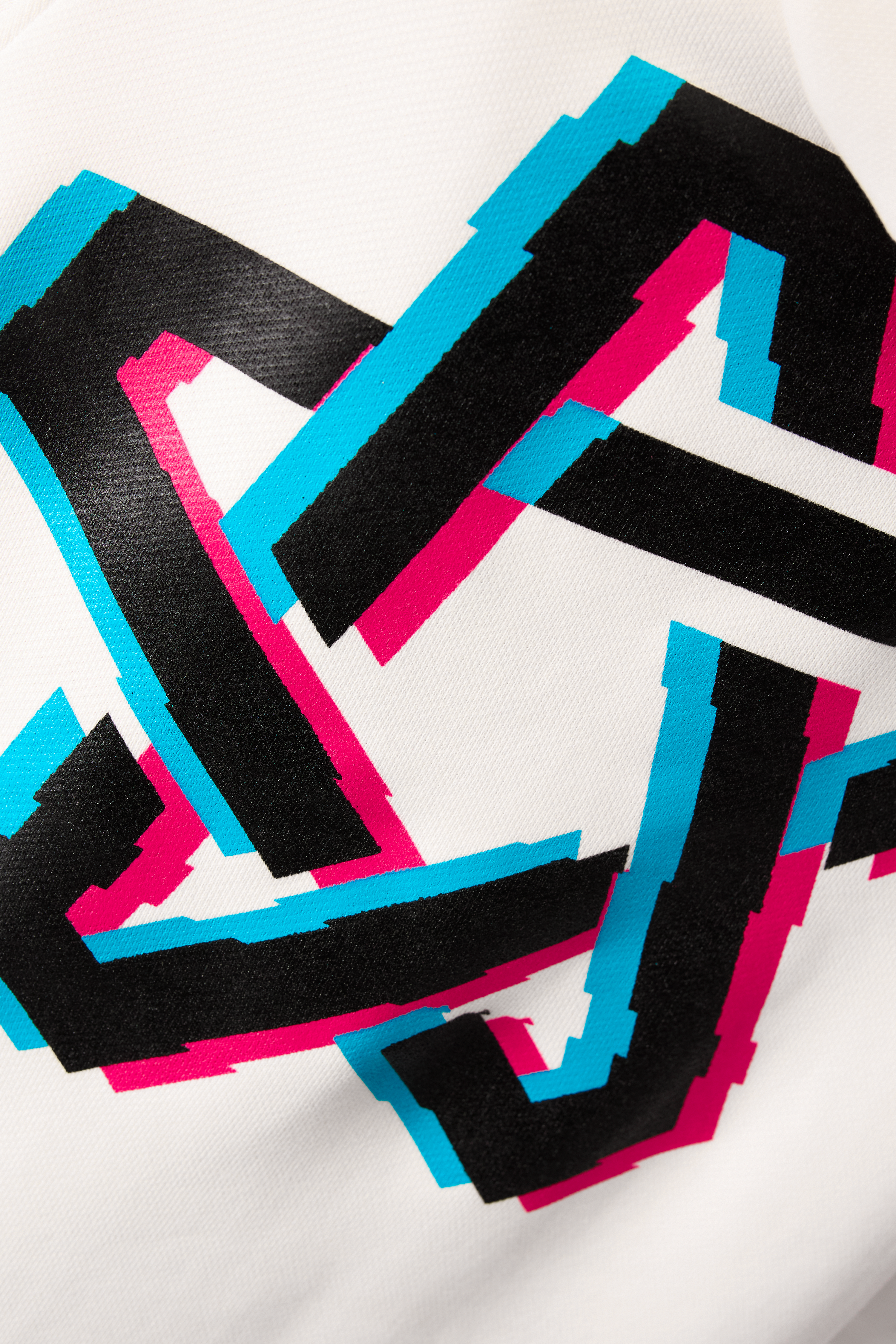 Longcut White Hoodie B&W