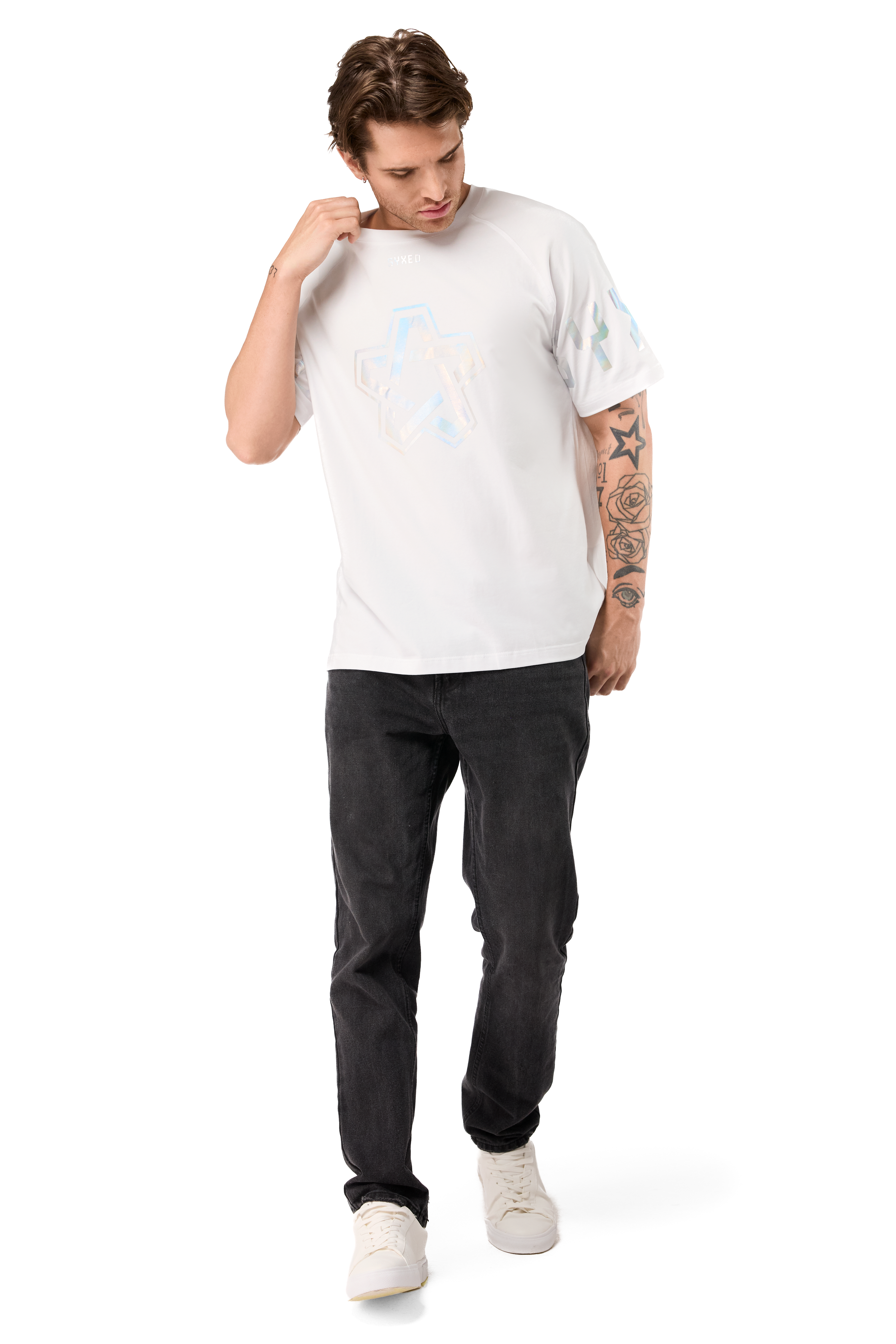 Holo Foil White T-Shirt