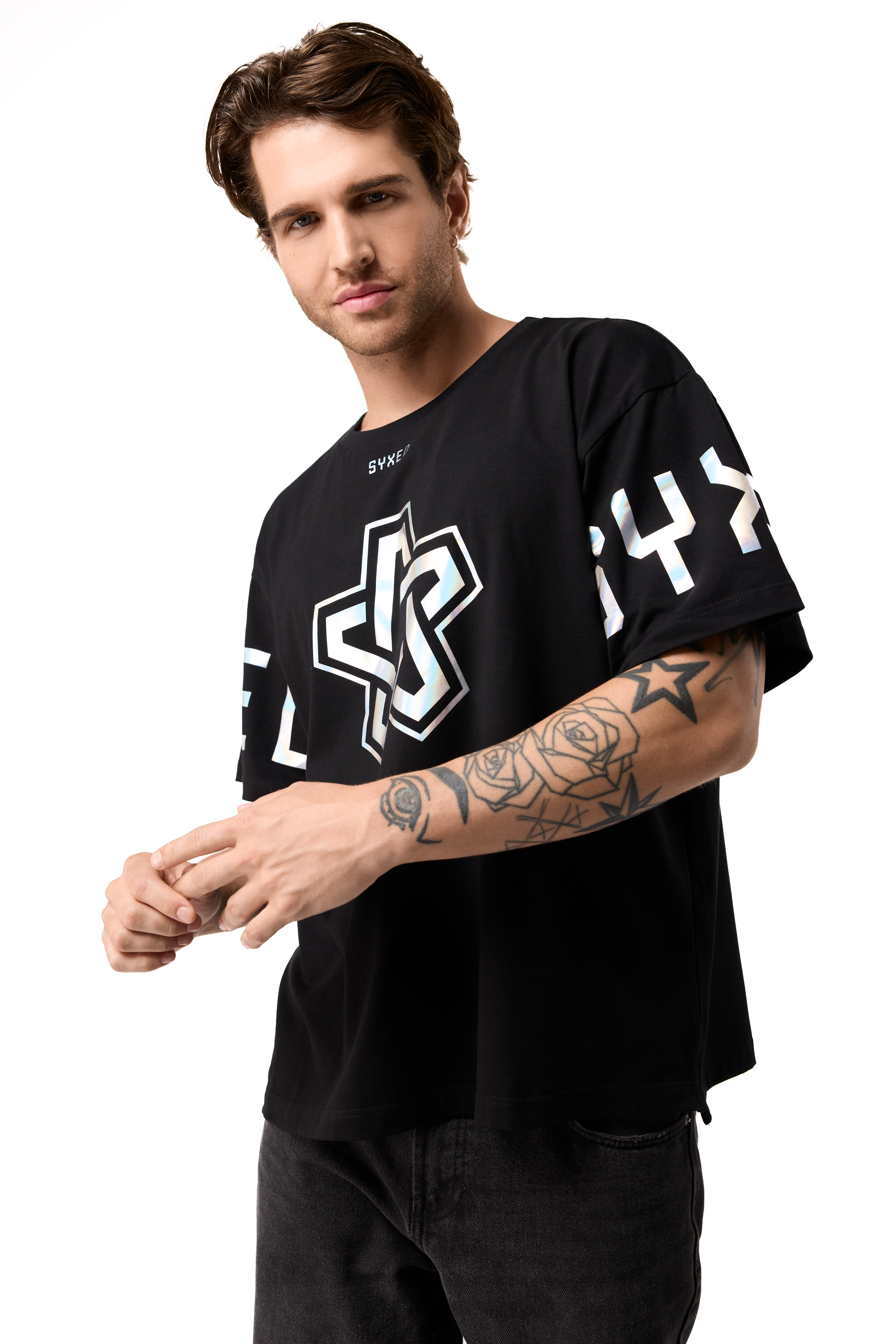 Holo Foil Black&White T-Shirt