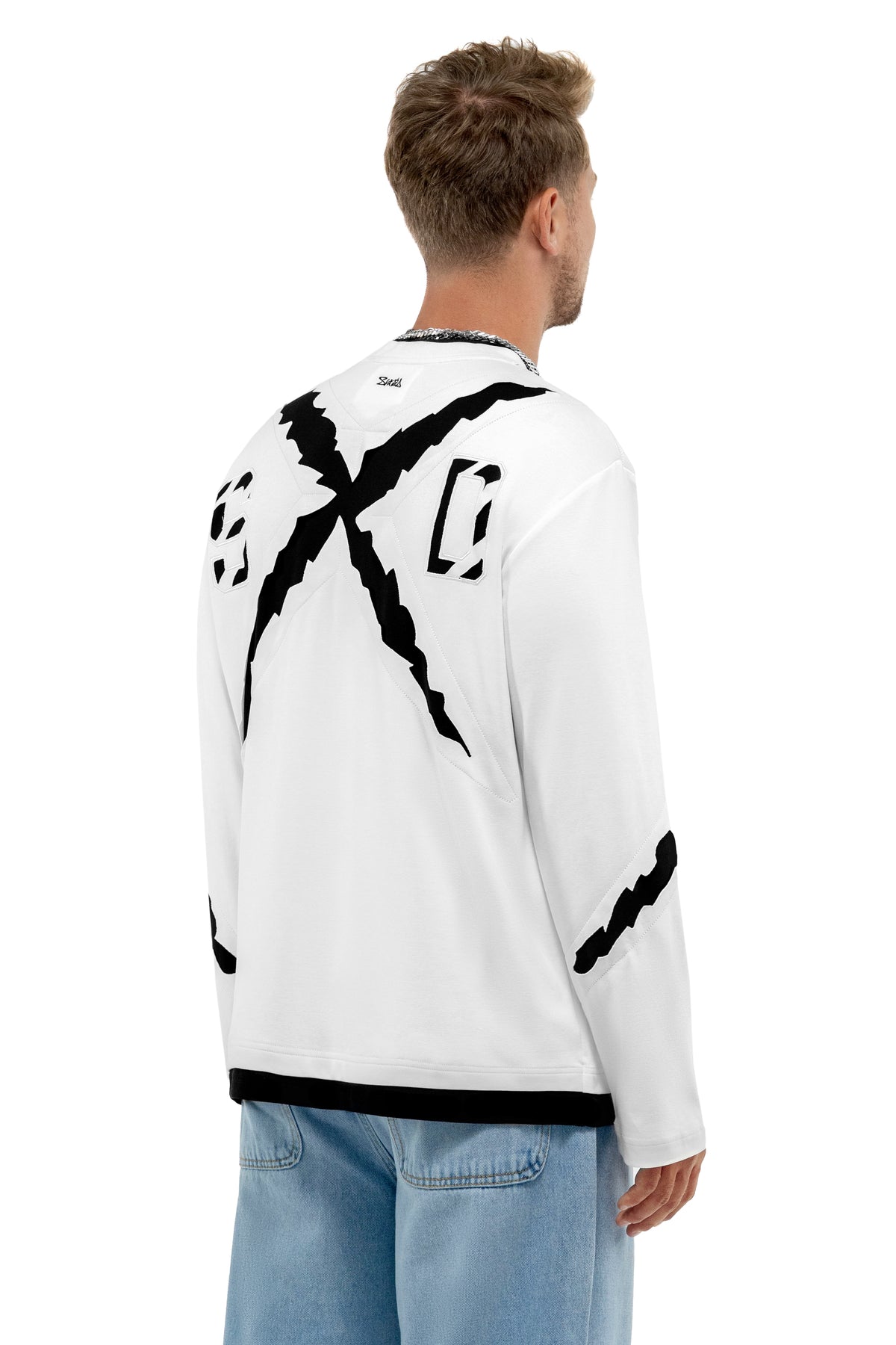 Animal Longsleeve White Black