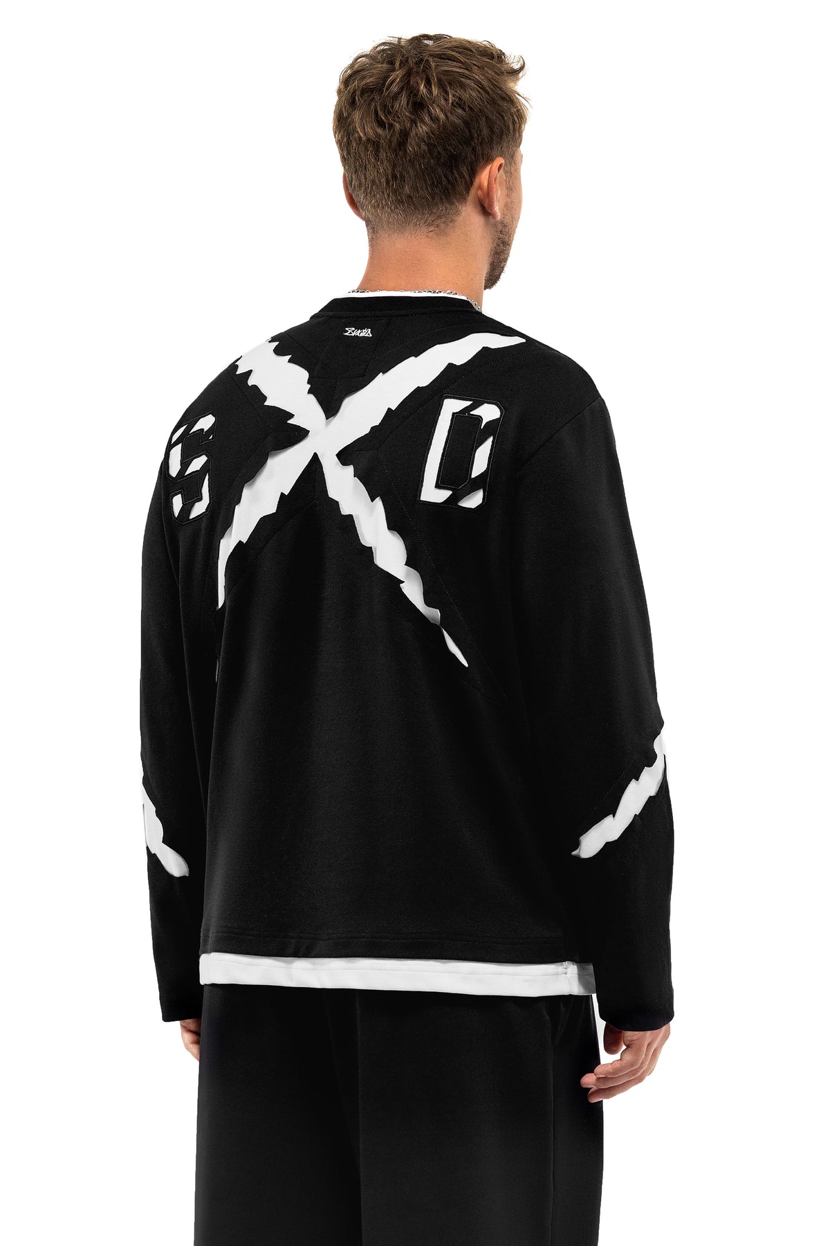 Animal Longsleeve Black White